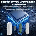 Door Chime Wireless Door Sensor SanJie Enter Alert Chimes for Business/Home with 5 adjustable volume 55 Ringtones 1000 Range,2 Plug-in Receiver 4 Magnetic sensors (White)