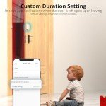 2 Pack SONOFF SNZB-04P Zigbee Door Window Sensor, Send Alert to Your Smartphone for Home Security, Compatible with Alexa/Google Home, SONOFF Zigbee Bridge Required, Batteries Included
