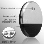 2pcs Window Vibration Alarm Sensor 130dB Siren Ultra Slim Window Alarms Glass Break Security Alert Alarm Sensors Window Vibration Alarms Stick on for Home Office Caravans Dorm Shed Doors Windows RV
