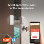 XNY Smart Wireless Door Window Sensor 2.4GHz WiFi Door Sensor for Home Security System with APP Notification, Open Door Detector