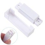 PATIKIL Surface Mount Wired N.C. Door Contact 5Pcs 0-100V/0.5Amp Magnetic Reed Switch for Home Alarm Security System, White
