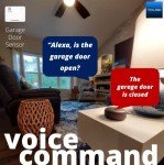 Smart Garage Door Sensor, YoLink 1/4 Mile World's Longest Range Wireless Garage Door Sensor Works with Alexa, IFTTT, Home Assistant, Android-iOS App, Open Reminder Home Security, YoLink Hub Included