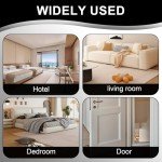 2pcs Window Vibration Alarm Sensor 130dB Siren Ultra Slim Window Alarms Glass Break Security Alert Alarm Sensors Window Vibration Alarms Stick on for Home Office Caravans Dorm Shed Doors Windows RV