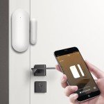 XNY Smart Wireless Door Window Sensor 2.4GHz WiFi Door Sensor for Home Security System with APP Notification, Open Door Detector