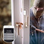 WiFi Door Window Sensor: Smart Window Detector, Tuya Smart Alarm with Free Notification, Smart Home Security System, Compatible with Alexa Google Home (2 Pack)