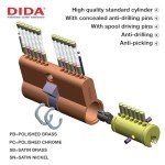 DIDA® High Security Euro Barrel Lock with Keys