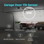 THIRDREALITY Zigbee Smart Garage Door Tilt Sensor, Adjustable Sensitivity, 2-Year Battery Life, Compatible with Echo, SmartThings, Home Assistant, Requires Zigbee Hub