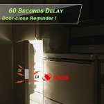 ZEXMTE Refrigerator Alarm When Opened 60 Seconds Time Delay, 90dB Loud, Ultra-Slim Wireless Fridge Alarm Door Open Alarm, Freezer Door Alarm with Delay