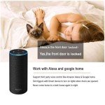 Wireless Door Open Sensor Alarm Chime,Smart ZigBee Automatic Magnetic Door Window Sensor Lithium Battery, Rechargeable Via USB Port ZigBee Door Sensor(Need Zigbee gateway!)