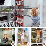 ZEXMTE Refrigerator Alarm When Opened 60 Seconds Time Delay, 90dB Loud, Ultra-Slim Wireless Fridge Alarm Door Open Alarm, Freezer Door Alarm with Delay