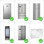ZEXMTE Refrigerator Alarm When Opened 60 Seconds Time Delay, 90dB Loud, Ultra-Slim Wireless Fridge Alarm Door Open Alarm, Freezer Door Alarm with Delay
