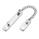 Safety Door Chain Lock Stainless Steel Internal Door Lock Security Anti Theft Latch Chain with Spring for Front Door Home Offices Hotel Apartment