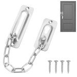 Door Chain, Door Chain Lock, Door Security Latch, Door Lock Chain, Curtain Chain, Front Door, Safety Chain Door, Chain Lock Home Door, Security Lock (Silver)