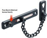Pack of 2 Stainless Steel Door Chain, Door Chain Lock for Front Doors, Security Latch and Door Lock with Screws, Anti-Theft Protection for Hotel and Family