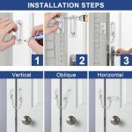 Door Chain, Door Chain Lock, Door Security Latch, Door Lock Chain, Curtain Chain, Front Door, Safety Chain Door, Chain Lock Home Door, Security Lock (Silver)