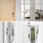 Bofanze 2 Pieces Security Door Chain Lock Door Chain Latch Door Chain Door Chain Front Door Window Door Chain with 8 Screws and 1 Screwdriver (Silver)