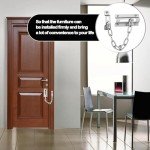 2 Pcs Door Chain, Door Lock, Door Chains for Front Door, Internal Door Lock, Door Chain Lock for Child Proof Latch Lock, Additional Privacy and Security for Home(Silver)