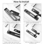 Yuchengxiang Safety Door Chain Stainless Steel Door Chain Lock Heavy Duty Anti Theft Security Internal Door Limiter for Home Apartment Hotel Bedroom, Silver