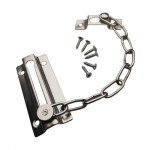 Stainless Steel Door Chain - 1 pack Chain Lock for Door,Security Door Lock Safety Chain,Safety Chain Lock for Front Door,for Home Apartment Hotel Bedroom, Silver(with 6 Screws)