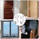 4 Pcs Door Chain, Door Chains for Front Door, Door Chain Lock, Door Guard Limiter Chrome Plated Slide, for Hotel Home Living Motel Apartment Bedroom Closet Bathroom Travel Safetyl Door Safety Chain ﻿