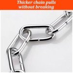 3PCS Stainless Steel Door Chain Lock, Nickel Plated Door Chains, Anti-Theft Internal Door Locks with Screws for Front Door Home Anti-Theft Internal