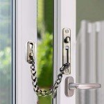 Door Chain, Door Security Chain, Stainless Steel Door Safety Lock, Front Door, Door Security Chain, Silver Door Locks, Door Lock with Screws for Home Door, Interior Doors