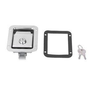 Pissente Door Latch, Stainless Steel Flush Mount Paddle Handle Single Point Latch Travel Trailer Lock Trailer RV Travel Lock for Toolbox Cabinet Electric Box