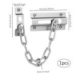 Door Chain, Door Chains for Front Door, Front Door Lock, Door Lock Main Sliding Lock for Hotel Home Living Motel Apartment Bedroom Closet Bathroom Travel Safetyl Door Safety Chain