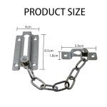 3 PCS Door Security Chain Front Door Lock Door Chain Lock Chain Lock for Door Anti Theft Home Safe Nickel Plated Door Locks with Screws Door Chain Internal Door Lock Door Chains for Front Door