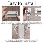 Door Chain, Door Chains for Front Door, Front Door Lock, Door Lock Main Sliding Lock for Hotel Home Living Motel Apartment Bedroom Closet Bathroom Travel Safetyl Door Safety Chain