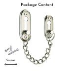 Sardar Brass DC-02 Door Chain for Door and Home Security|Door Chain Lock/Guard/Security Latch (SS)