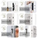 Bwintech 3 Lever Satin Nickel Door Lock 65mm