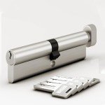 Thumb Turn Euro Cylinder Lock with 5 Keys