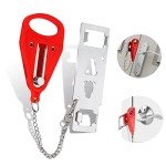 Portable Door Lock, Travel Door Lock Hotel Door Lock Travel Safety Door Lock Door Security Device Door Lock for Travelling Portable Door Lock Without Drilling Travel Hotel Door Lock Door Lock Hotel