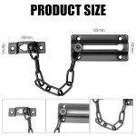 Aruicheng Door Chain Lock Anti-Theft Door Security Chain Lock Door Lock with 6 Screws Thicker Front Door Safety Chains Door Latch for Home Apartment Bedroom Hotel