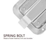 Pissente Door Latch, Stainless Steel Flush Mount Paddle Handle Single Point Latch Travel Trailer Lock Trailer RV Travel Lock for Toolbox Cabinet Electric Box