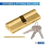 XFORT Brass Euro Cylinder Lock with 3 Keys