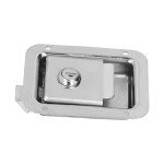 Pissente Door Latch, Stainless Steel Flush Mount Paddle Handle Single Point Latch Travel Trailer Lock Trailer RV Travel Lock for Toolbox Cabinet Electric Box