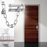 LIAMGUS Door Chain Internal Door Lock, nternal Door Restrictor, Door Guard Limiter Chrome Plated Slide, Door Safety Latch, for Hotel Home Living Motel Apartment Bedroom (Silver)