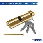 High-Security 50mm Euro Cylinder Lock with Keys