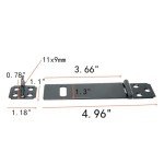 Tsnamay 8Pcs 4Inch Black Padlock Hasp,Door Slide Latch Lock Black Painted Iron Lock Black Iron with Screws for Home Yard Garden