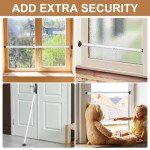 Sliding Door Security Bar, Door Stoppers Security, Door Security Bar, Apartment Door Security, Door Jammer, Sliding Glass Door Security Bar, Door Barricade Security Bar, Patio Door Security Bar