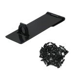 Tsnamay 8Pcs 4Inch Black Padlock Hasp,Door Slide Latch Lock Black Painted Iron Lock Black Iron with Screws for Home Yard Garden