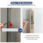 MOSECYOU Flush Bolt French Door Lock 6”, Bolt Latch for Double Doors, Flip Lever Mechanism, Door Top/Bottom Lock for Sliding/Patio/Storm Door(Satin Nickel, 6 in. - 1pack)