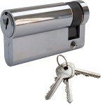 Nickel Euro Cylinder Lock with 3 Keys