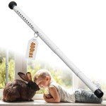 Sliding Door Security Bar - 18-51'' Adjustable Sliding Glass Door&Window Lock Bar,Reinforced Heavy Duty Window Stopper Security Bars Inside for Patio Home Apartment Safety,White