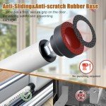 Sliding Door Security Bar - 18-51'' Adjustable Sliding Glass Door&Window Lock Bar,Reinforced Heavy Duty Window Stopper Security Bars Inside for Patio Home Apartment Safety,White
