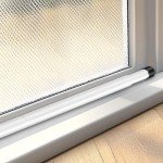 Sliding Door Security Bar, 16.5 to 47 Inch Adjustable Sliding Glass Door Lock, 1 Inch Diameter Heavy Duty Window Security Bars with Rubber Tips, for Patio Door Security Bar, Windows.White.