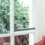 Adjustable Security Bar for Sliding Glass Door - Heavy Duty Patio Door Lock Bar for Home Security and Child Safety(16.5-51 inch)(1 Pcs, Black)