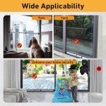 2 Pack Sliding Door Security Bar, 16"-51" Adjustable Sliding Glass Door Security Bar, Suitable for Patio Door and Sliding Window, White